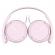 Слушалки Sony Headset MDR-ZX110AP, розови снимка 2