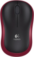 Мишка Mouse Logitech M185 Wireless, компактна, черно и червено 910-002240 снимка 2