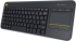 Клавиатура LOGITECH K400 Plus Wireless Touch Keyboard - BLACK - US INT\'L, Черна снимка 1
