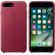Калъф за смартфон Apple iPhone 7 Plus Leather Case - Berry снимка 2