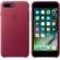 Калъф за смартфон Apple iPhone 7 Plus Leather Case - Berry снимка 3