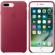 Калъф за смартфон Apple iPhone 7 Plus Leather Case - Berry снимка 4