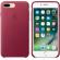 Калъф за смартфон Apple iPhone 7 Plus Leather Case - Berry снимка 5