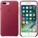 Калъф за смартфон Apple iPhone 7 Plus Leather Case - Berry снимка 6