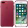 Калъф за смартфон Apple iPhone 7 Plus Leather Case - Berry снимка 7