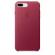 Калъф за смартфон Apple iPhone 7 Plus Leather Case - Berry снимка 1