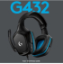 Слушалки Геймърски LOGITECH G432 Wired Gaming Headset 7.1 - LEATHERETTE - Черни/Сини - USB снимка 5