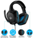 Слушалки Геймърски LOGITECH G432 Wired Gaming Headset 7.1 - LEATHERETTE - Черни/Сини - USB снимка 9