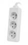 Контакт Lanberg power strip 1.5m, 3 sockets, french quality-grade copper cable, white снимка 2