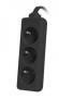 Контакт Lanberg power strip 3m, 3 sockets, french quality-grade copper cable, black снимка 2