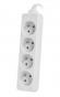 Контакт Lanberg power strip 1.5m, 4 sockets, french quality-grade copper cable, white снимка 2