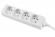 Контакт Lanberg power strip 1.5m, 4 sockets, french quality-grade copper cable, white снимка 1