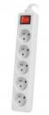 Контакт Lanberg power strip 3m, 5 sockets, white снимка 2