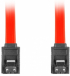 Кабел/адаптер Lanberg SATA DATA II (3GB-S) F-F cable 30cm metal clips, red снимка 2