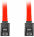 Кабел/адаптер Lanberg SATA DATA II (3GB-S) F-F cable 50cm metal clips, red снимка 2
