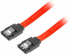 Кабел/адаптер Lanberg SATA DATA II (3GB-S) F-F cable 50cm metal clips, red снимка 3