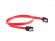 Кабел/адаптер Lanberg SATA DATA III (6GB-S) F-F cable 50cm metal clips, red снимка 3