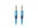 Кабел/адаптер Lanberg mini jack 3.5mm M-M 3 pin cable 2m, blue premium снимка 1