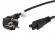 Кабел/адаптер Lanberg CEE 7-7 (MICKEY) -- IEC 320 C5 power cord 1.8m VDE, black снимка 2
