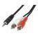 Аудио кабел стерео жак 3,5 mm към 2 x RCA, 3.00 метра снимка 3
