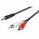Аудио кабел стерео жак 3,5 mm към 2 x RCA, 3.00 метра снимка 1