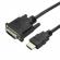 VALUE 12.99.3115 :: HDMI M - DVI F конверторен кабел, 0.15 м снимка 3