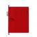 Falken Папка за картотека, L-образна, червена, 5 броя снимка 3