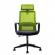 Директорски стол RFG Smart HB, дамаска и меш, Tilt механизъм, до 120 kg, черна седалка, зелена облегалка снимка 1