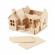 Creativ Company 3D Къща, за сглобяване и декорация с тераса, 19 х 17.5 х 15 cm снимка 5