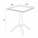Градинска маса RFG Folding, сгъваема, квадратна, пластмасова, бяла снимка 6
