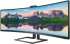 Монитор Philips 499P9H 49" 5120 x 1440, VA, 5ms, 60Hz, 1x HDMI, 1x DP 1.4, 2x USB 3.1 type C снимка 3