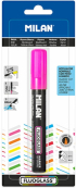 Milan Маркер Fluoglass, скосен, изтриваем, розов снимка 2