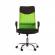 Директорски стол Monti HB, текстил, екокожа и меш, Tilt механизъм, до 120 kg, черна седалка, зелена облегалка снимка 1