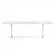 Бюро Работно Narbutas Заседателна маса T-Easy, 2000x1200x740 mm, бял меламин, бял метал, крак тип I снимка 4