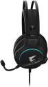 Слушалки Gigabyte Aorus H1 RGB Fusion, геймърски, с кабел, вграден микрофон, черен цвят снимка 6