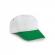 Продукт Шапка Stefano, 5-панелна, полиестер, бяло-зелена снимка 1