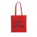 Продукт Торба, 100% памук, с дълги дръжки, 370-410 mm, червена снимка 2