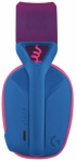 Слушалки Геймърски Logitech G435 Lightspeed Wireless, Микрофон, Син-Розов снимка 5