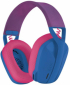 Слушалки Геймърски Logitech G435 Lightspeed Wireless, Микрофон, Син-Розов снимка 1
