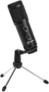Микрофон Геймърски LORGAR Gaming Microphones, Whole balck color, USB condenser microphone снимка 3
