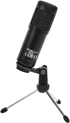 Микрофон Геймърски LORGAR Gaming Microphones, Whole balck color, USB condenser microphone снимка 4