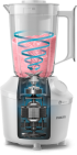 Блендер PHILIPS Blender Series 3000 450W ProBlend 1.9l white снимка 2