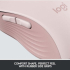 Мишка LOGITECH M650L Signature Bluetooth Mouse - 2000 DPI - Розова снимка 12