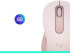 Мишка LOGITECH M650L Signature Bluetooth Mouse - 2000 DPI - Розова снимка 14