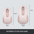 Мишка LOGITECH M650L Signature Bluetooth Mouse - 2000 DPI - Розова снимка 7