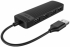 Orico хъб USB2.0 HUB 4 port Black - FL02-BK снимка 2