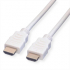 VALUE 11.99.5706 :: VALUE HDMI High Speed кабел + Ethernet, M-M, бял, 7.5 м снимка 1