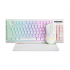 Клавиатура Геймърска Gaming COMBO CM310 3-in-1 White - Keyboard, Mouse 1000 Hz, Mousepad, Бяла снимка 1