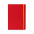 Fabriano Тетрадка Ispira, A5, широки редове, шита, твърда корица, 96 листа, червена снимка 3