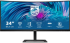 Монитор PHILIPS 346E2CUAE-00 34inch VA WLED 3440x1440 HDMI-DP-USB-C 65w Curved Speakers WQHD снимка 1